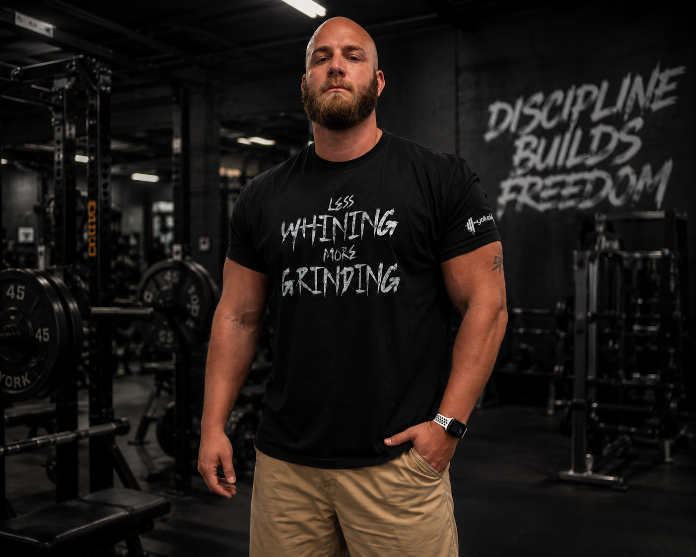 Less Whining More Grinding Gym Shirt: Motivational Workout Tee