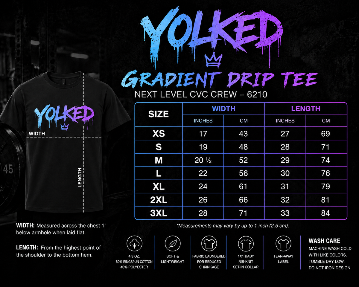 YOLKED Gradient Drip Tee