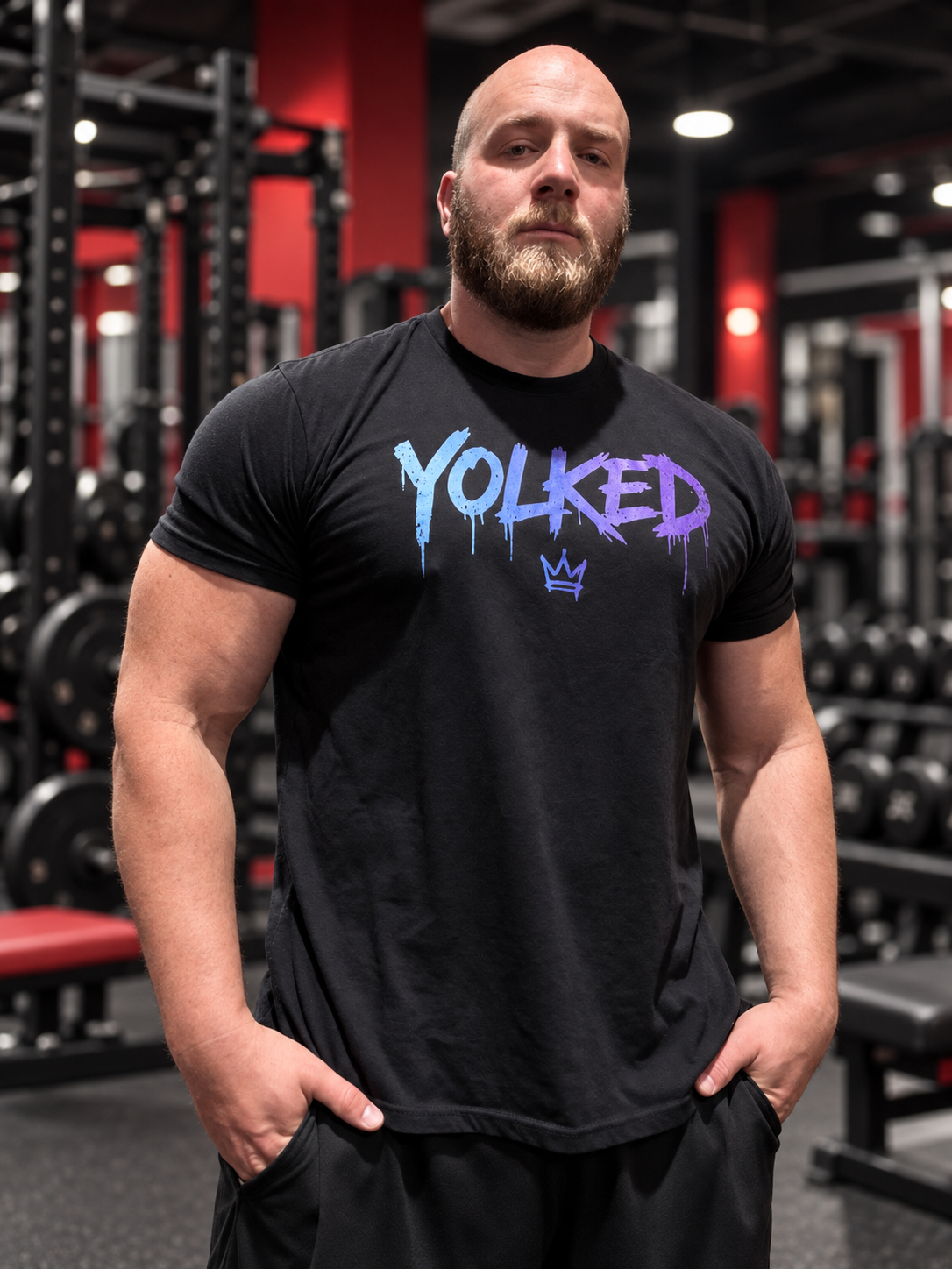 YOLKED Gradient Drip Tee