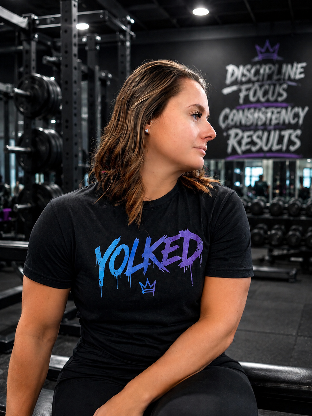 YOLKED Gradient Drip Tee