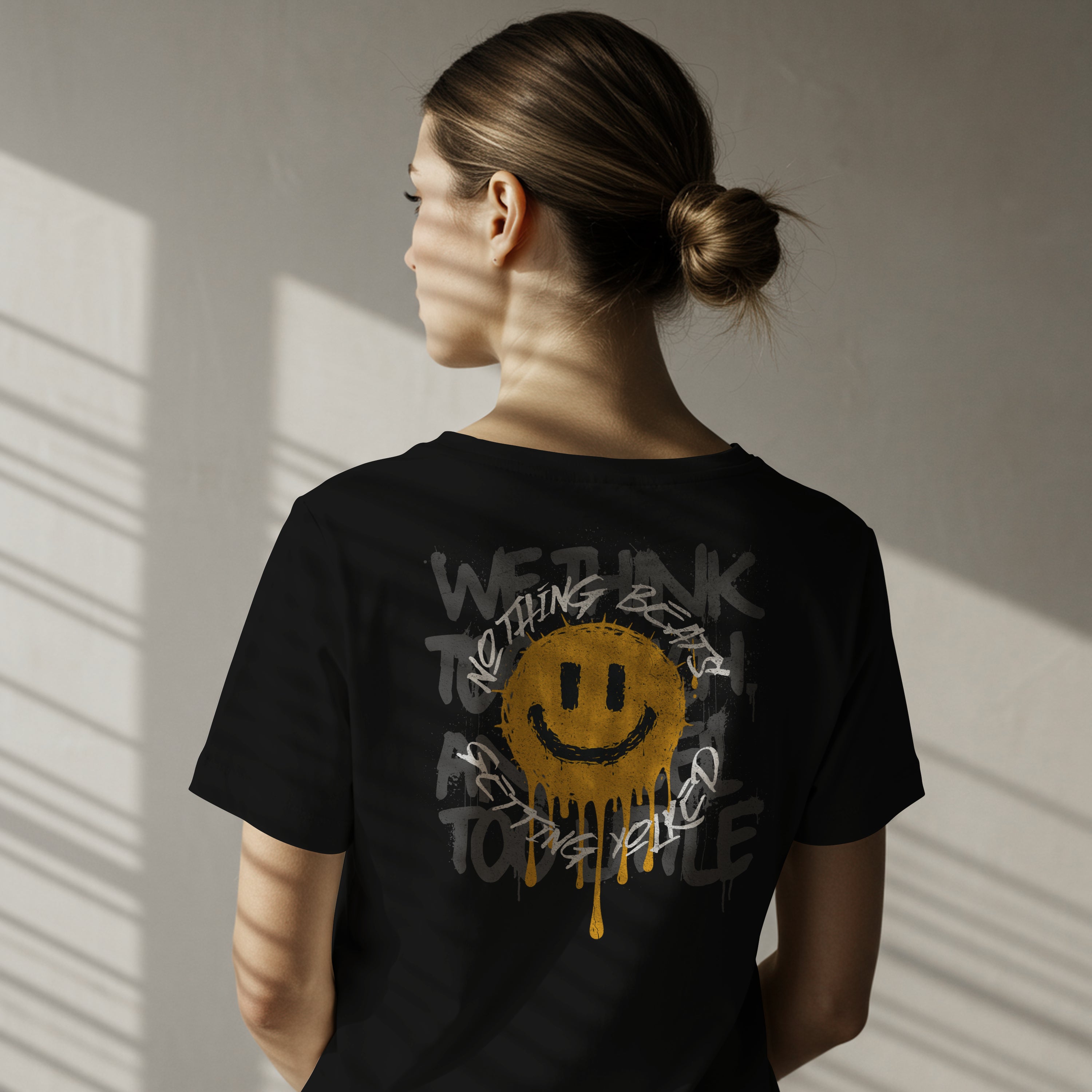 Nothing Beats Getting Yolked – Drip Smiley Graphic Tee