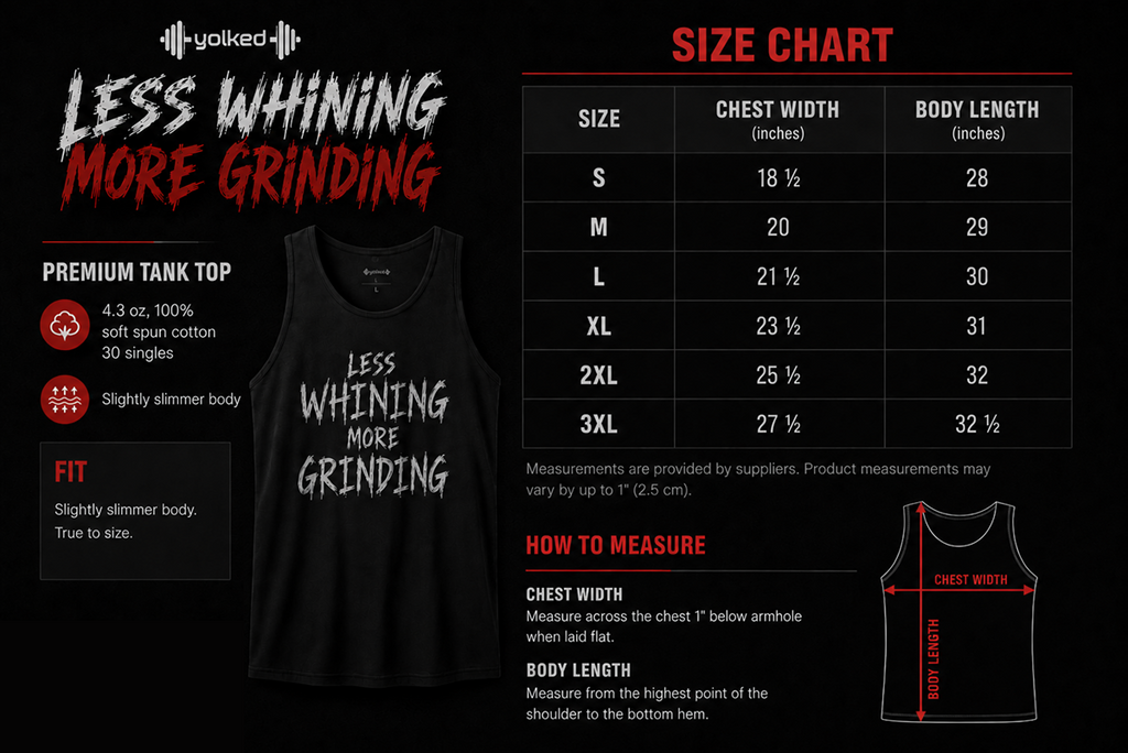 Less Whining More Grinding Muscle Tank: Motivational Workout Shirt