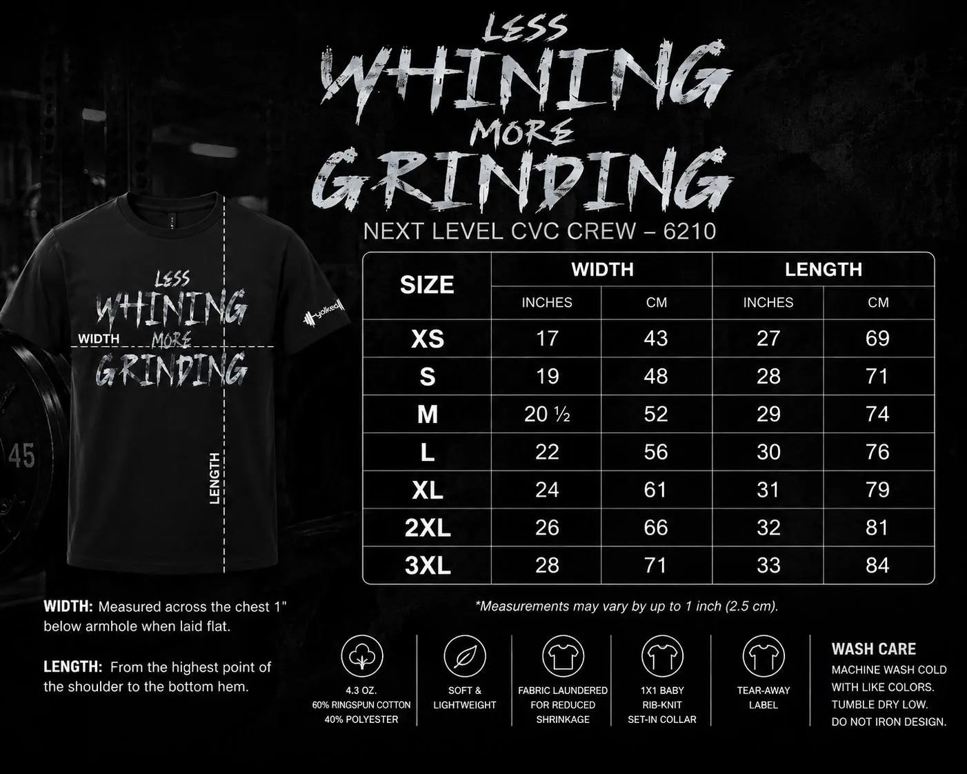 Less Whining More Grinding Gym Shirt: Motivational Workout Tee